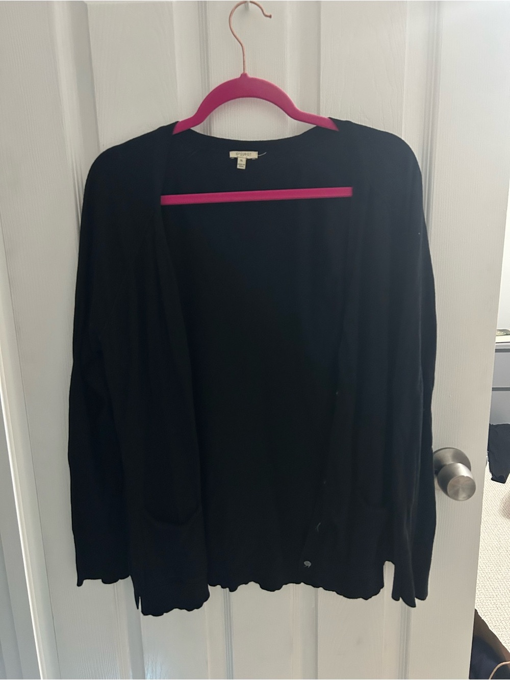 Black Open-Front Women's Cardigan Sweater - Unbranded